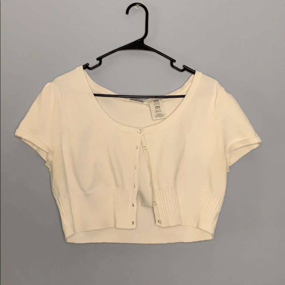 White Mini Cardigan
